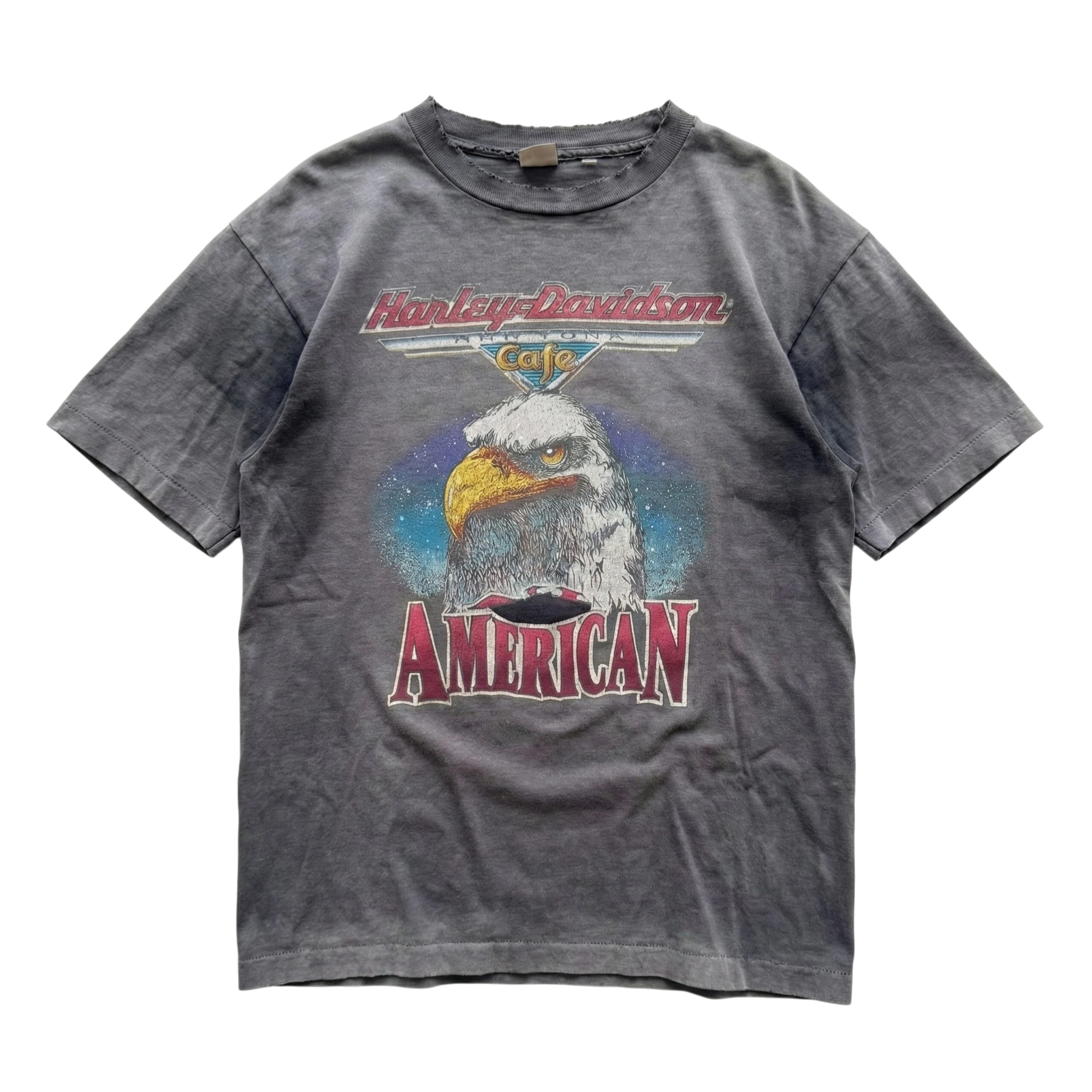 Harley Davidson Koszulka 90s Single Stitch XL Vintage Retro - widok ogólny przód vintage