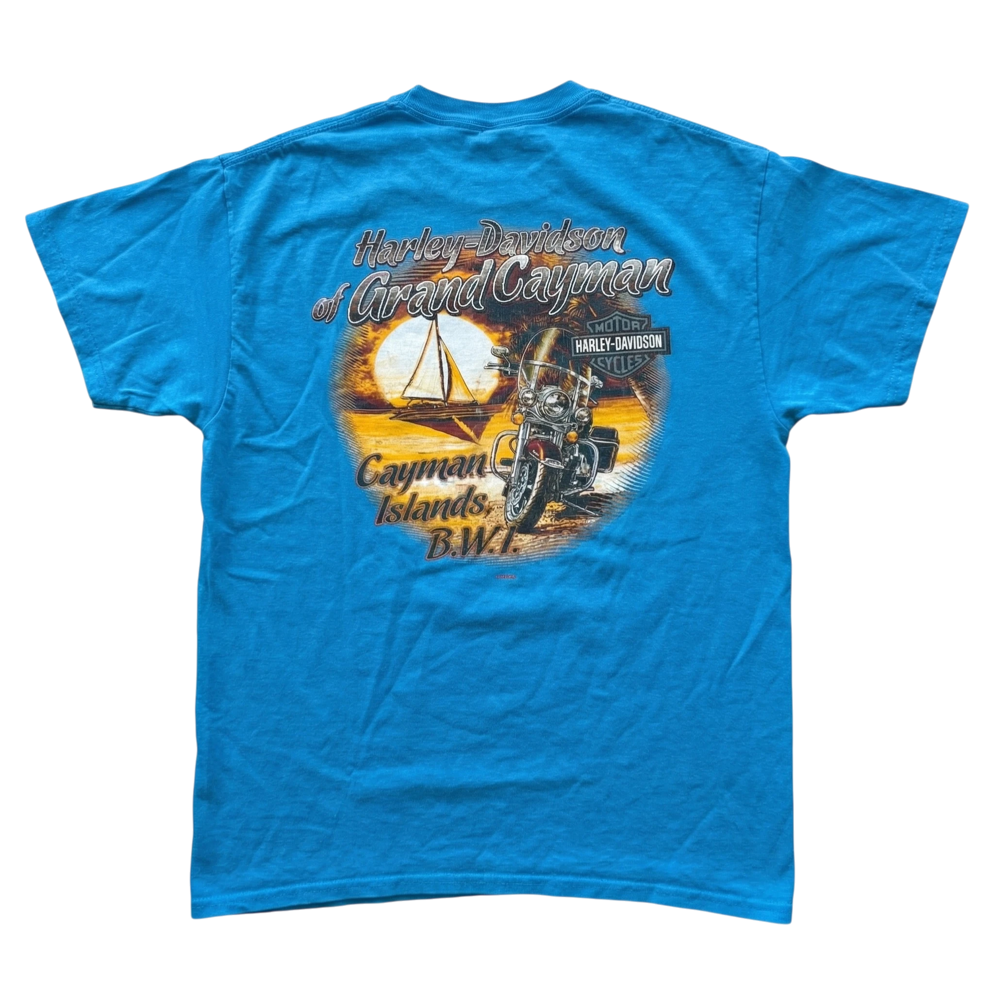 Harley Davidson Koszulka Nadruk XL Vintage Streetwear - widok ogólny przód vintage