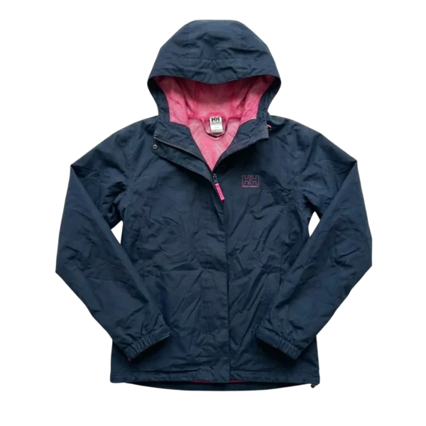 Helly Hansen Kurtka Wiatrówka Granatowa XXXS Vintage Retro - widok ogólny przód vintage