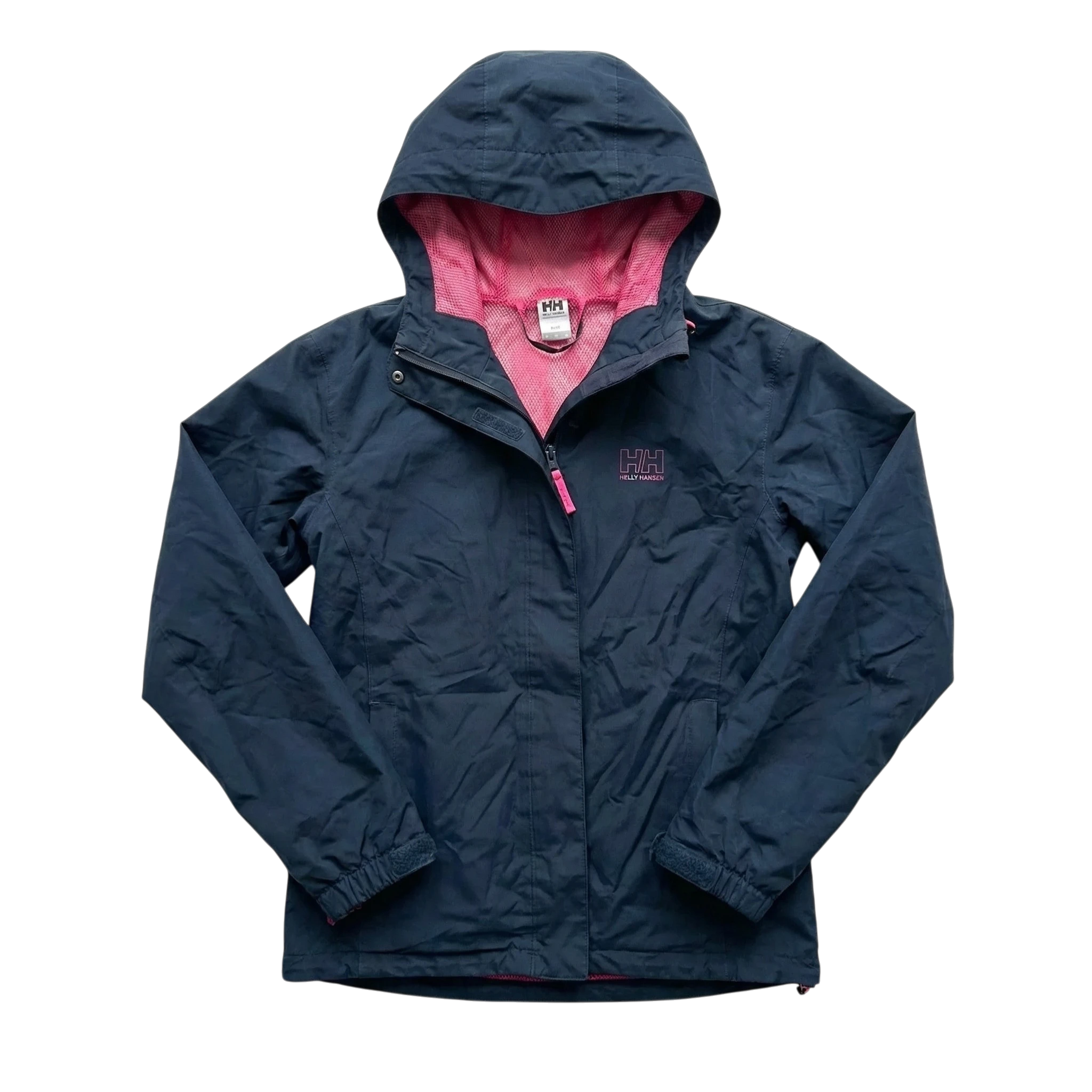 Helly Hansen Kurtka Wiatrówka Granatowa XXXS Vintage Retro - widok ogólny przód vintage