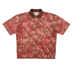 Hugo Boss Koszulka Polo Floral XL Vintage Streetwear - widok ogólny przód vintage