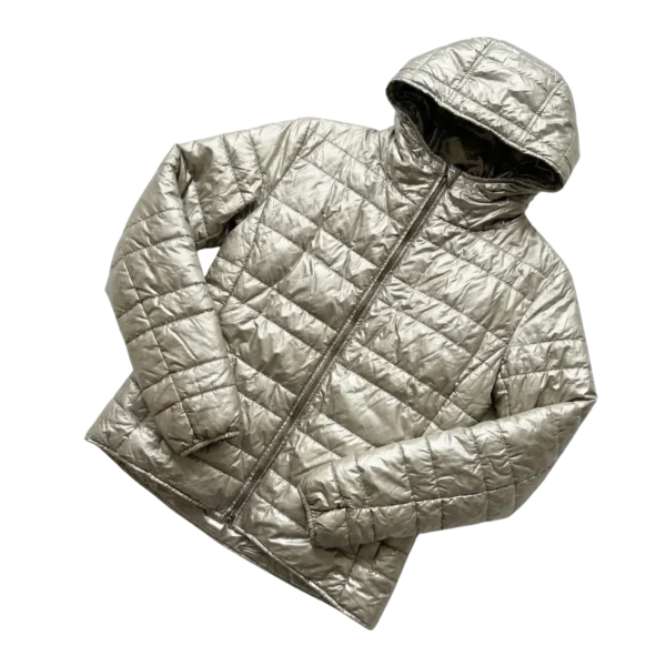 Hugo Boss Kurtka Puchowa Srebrna Ocieplana L Vintage - widok ogólny przód vintage