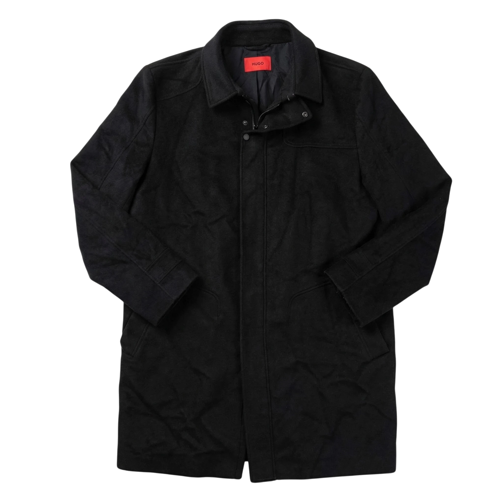 Hugo Boss Płaszcz Kaszmirowy XXL Vintage Streetwear - widok ogólny przód vintage