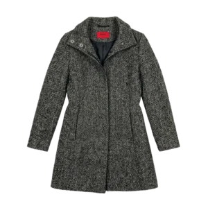 Hugo Boss Płaszcz Wełniany Damski L Vintage Streetwear - widok ogólny przód vintage