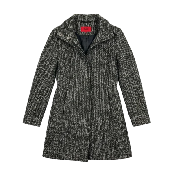 Hugo Boss Płaszcz Wełniany Damski L Vintage Streetwear - widok ogólny przód vintage