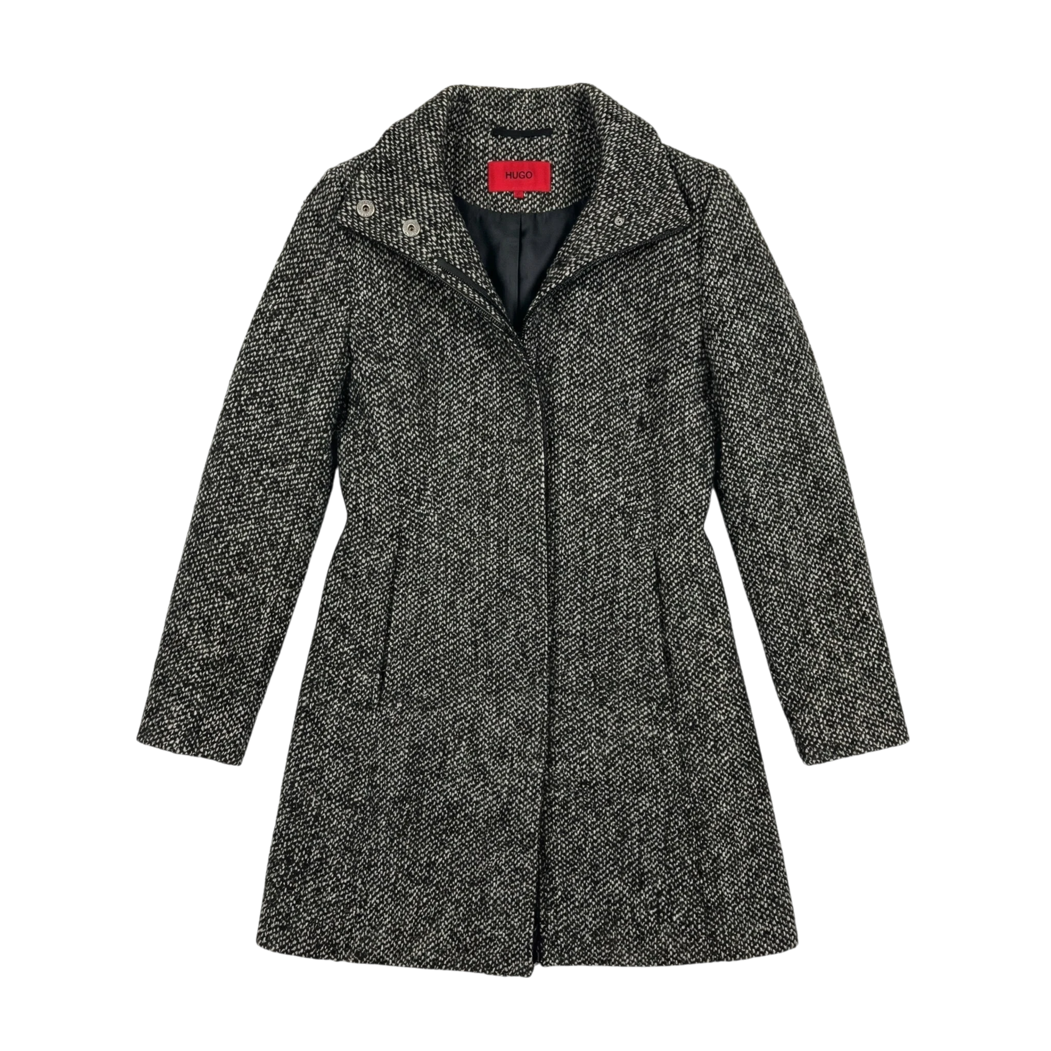 Hugo Boss Płaszcz Wełniany Damski L Vintage Streetwear - widok ogólny przód vintage