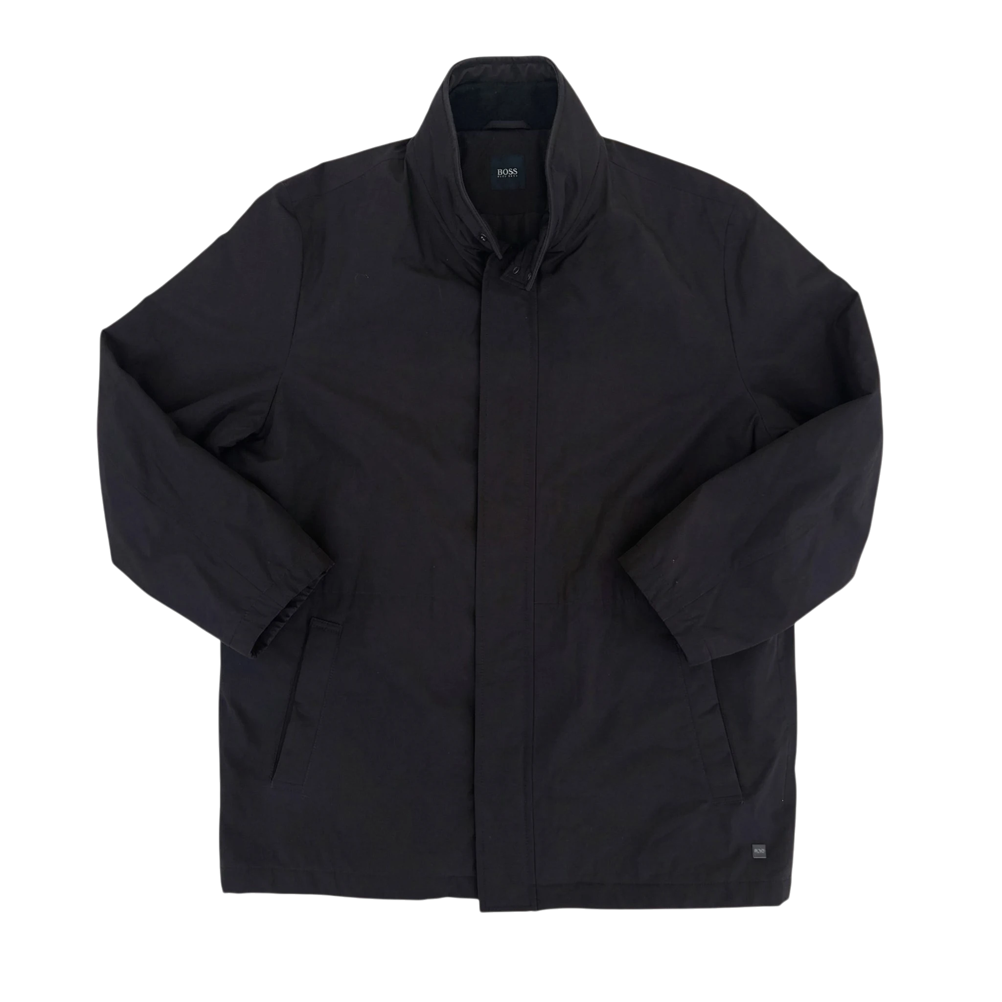 Hugo Boss Płaszcz Wodoodporny XXL Vintage Streetwear - widok ogólny przód vintage