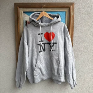 I Love NY Bluza Szara Boxy XL Vintage Streetwear - zdjęcie 2