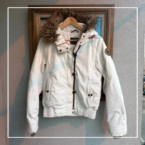 Icepeak Kurtka Zimowa Bomberka z Futrem L Vintage Streetwear - zdjęcie 2