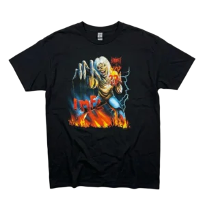 Iron Maiden Koszulka Band Tee Czarna XL Vintage Streetwear - widok ogólny przód vintage