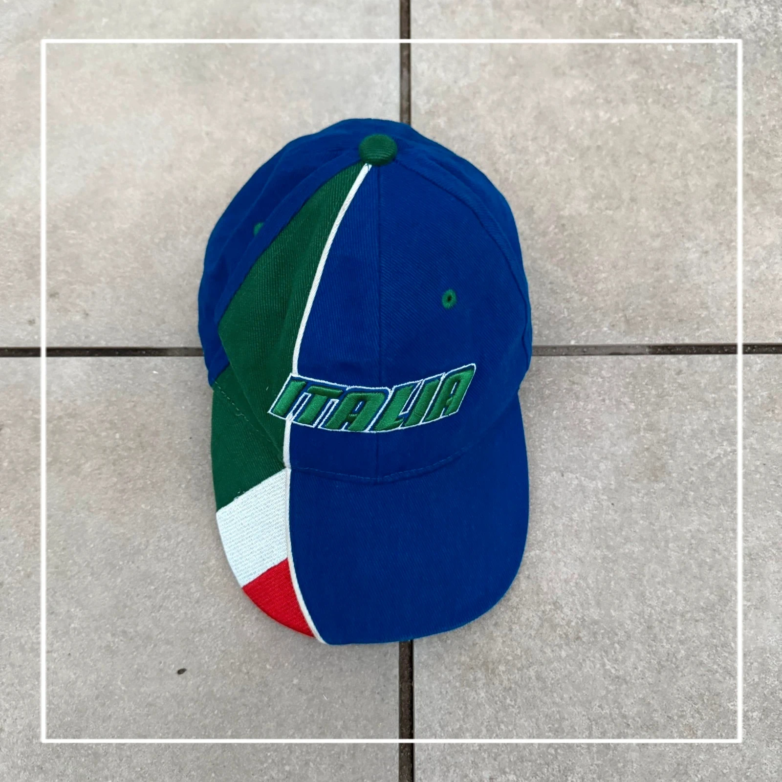 Italia Czapka Bejsbolówka Kolorowa 52 Vintage Streetwear - widok ogólny przód vintage