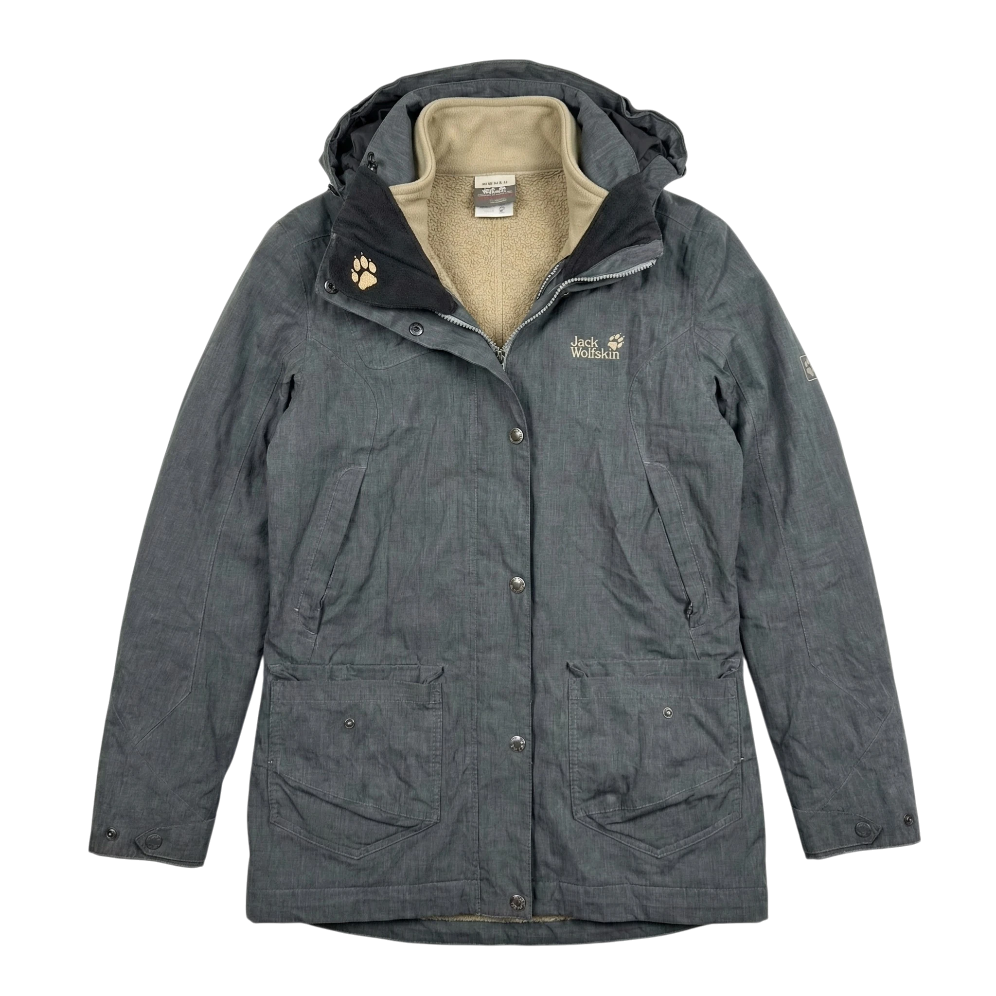 Jack Wolfskin Kurtka Ocieplana Polar XXXS Vintage Streetwear - widok ogólny przód vintage