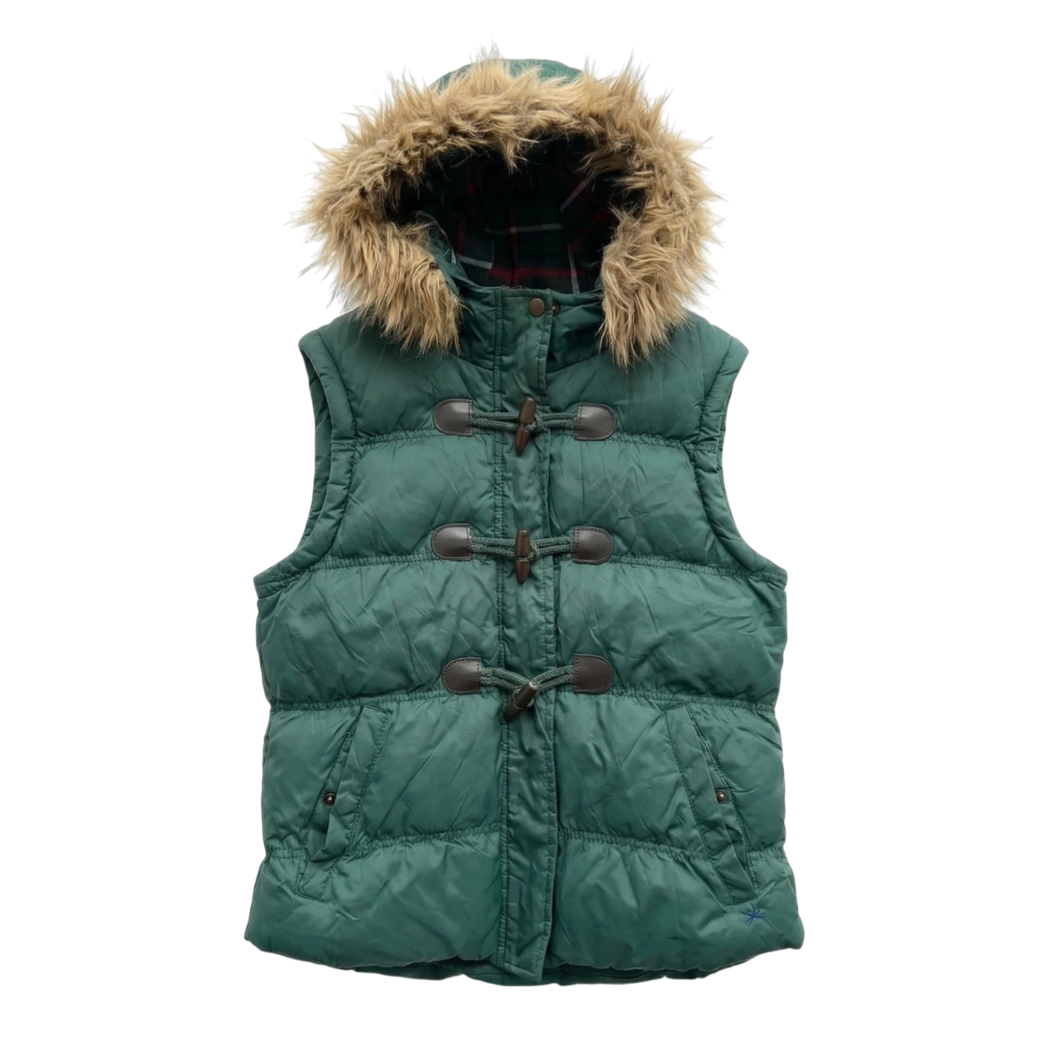 Japan Style Kamizelka Futro XL Vintage Streetwear - widok ogólny przód vintage