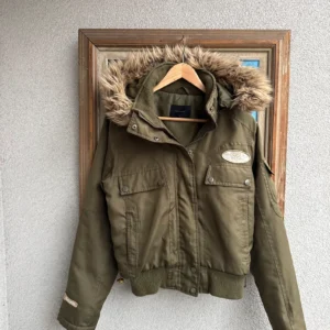 Japan Style Kurtka Bomberka z Futrem M Vintage Streetwear - zdjęcie 4