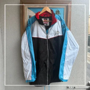 Kappa Bluza Wiatrówka Szelest XXL Vintage Streetwear Retro - zdjęcie 2