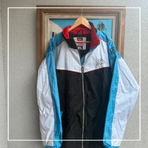 Kappa Bluza Wiatrówka Szelest XXL Vintage Streetwear Retro - zdjęcie 3