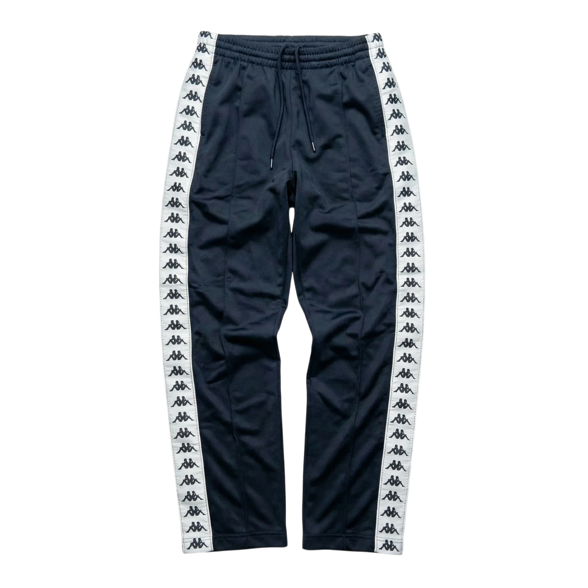 Kappa Spodnie Lampasy Granatowe L Vintage Streetwear - widok ogólny przód vintage