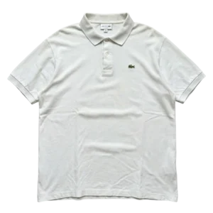 Lacoste Koszulka Polo Biała 4XL Vintage Retro Streetwear - widok ogólny przód vintage