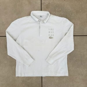 Lacoste Koszulka Polo Longsleeve XXXL Vintage Streetwear - zdjęcie 2