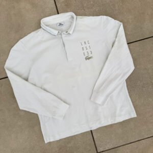 Lacoste Koszulka Polo Longsleeve XXXL Vintage Streetwear - zdjęcie 3