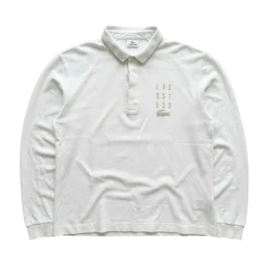 Lacoste Koszulka Polo Longsleeve XXXL Vintage Streetwear - widok ogólny przód vintage