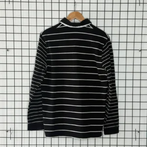 Lacoste Koszulka Polo Rugby w Paski Długi Rękaw XL Vintage - zdjęcie 3