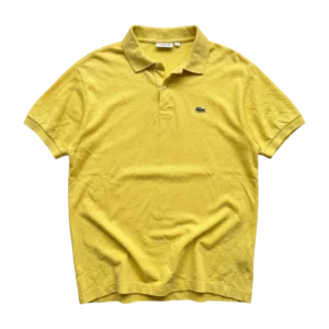 Lacoste Koszulka Polo Żółta XXXL Vintage Streetwear - widok ogólny przód vintage