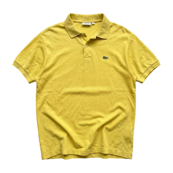 Lacoste Koszulka Polo Żółta XXXL Vintage Streetwear - widok ogólny przód vintage