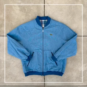 Lacoste Kurtka Bomberka Dwustronna XL Vintage Streetwear - zdjęcie 2
