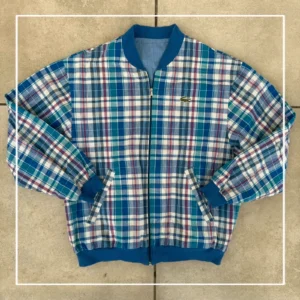 Lacoste Kurtka Bomberka Dwustronna XL Vintage Streetwear - zdjęcie 3