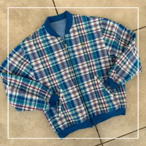 Lacoste Kurtka Bomberka Dwustronna XL Vintage Streetwear - zdjęcie 4