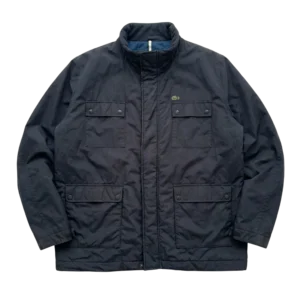 Lacoste Kurtka Granatowa XXL Vintage Streetwear Retro - widok ogólny przód vintage