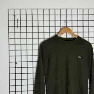 Lacoste Sweter Crewneck z Haftem L Vintage Streetwear - zdjęcie 4