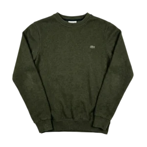 Lacoste Sweter Crewneck z Haftem L Vintage Streetwear - widok ogólny przód vintage