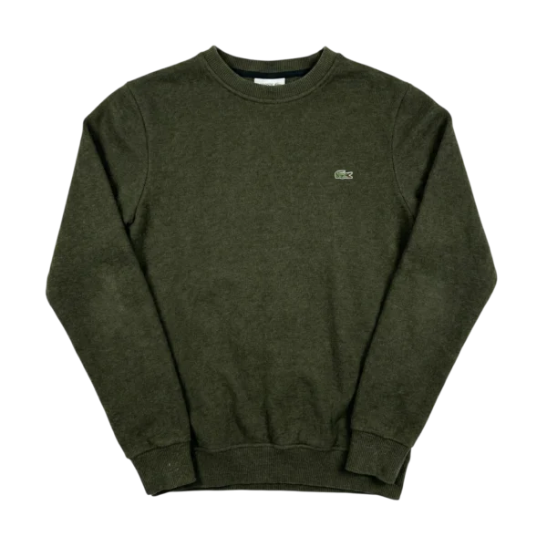 Lacoste Sweter Crewneck z Haftem L Vintage Streetwear - widok ogólny przód vintage