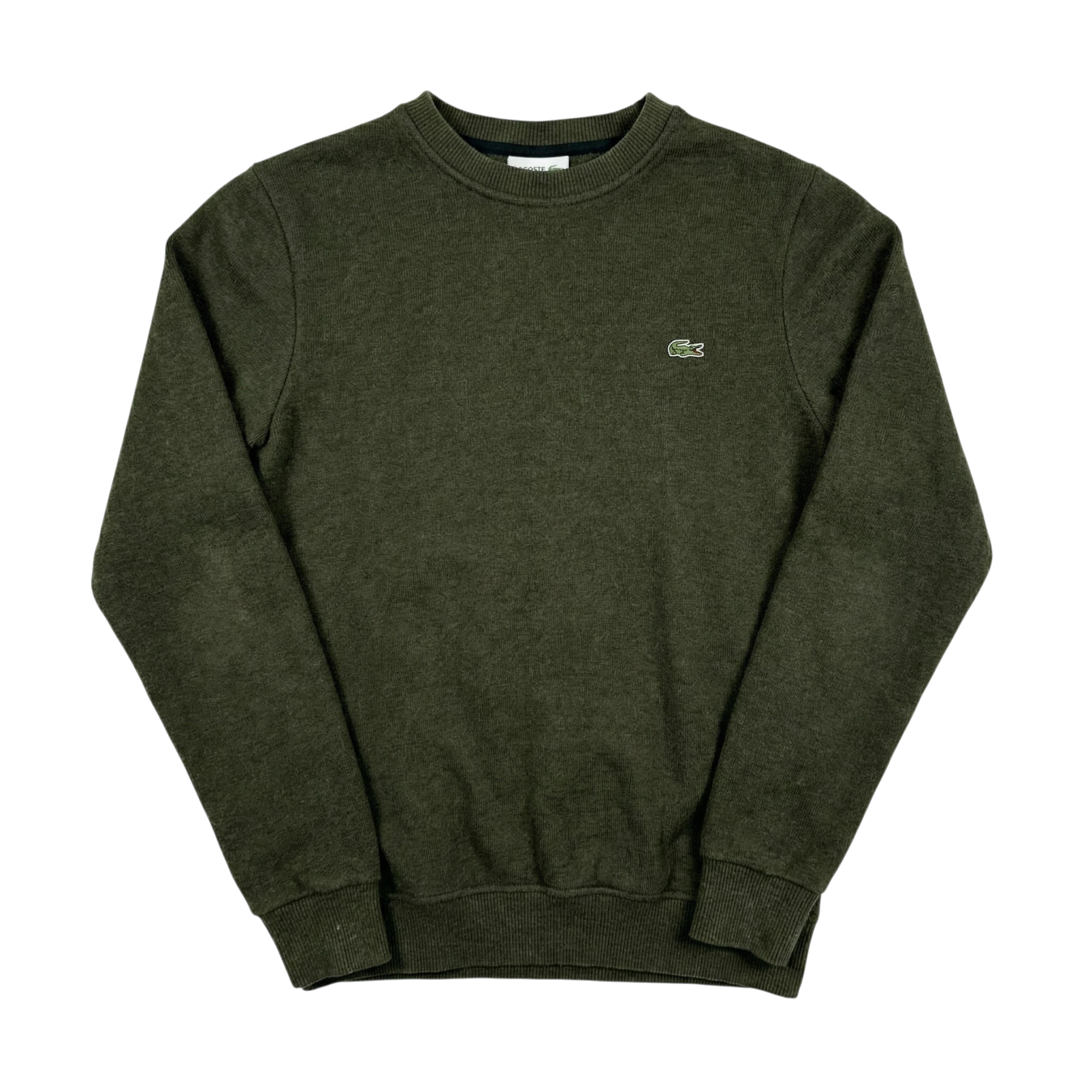 Lacoste Sweter Crewneck z Haftem L Vintage Streetwear - widok ogólny przód vintage