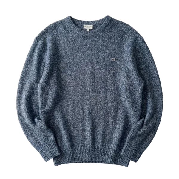 Lacoste Sweter Wełniany Lana Wool XXL Vintage Streetwear - widok ogólny przód vintage