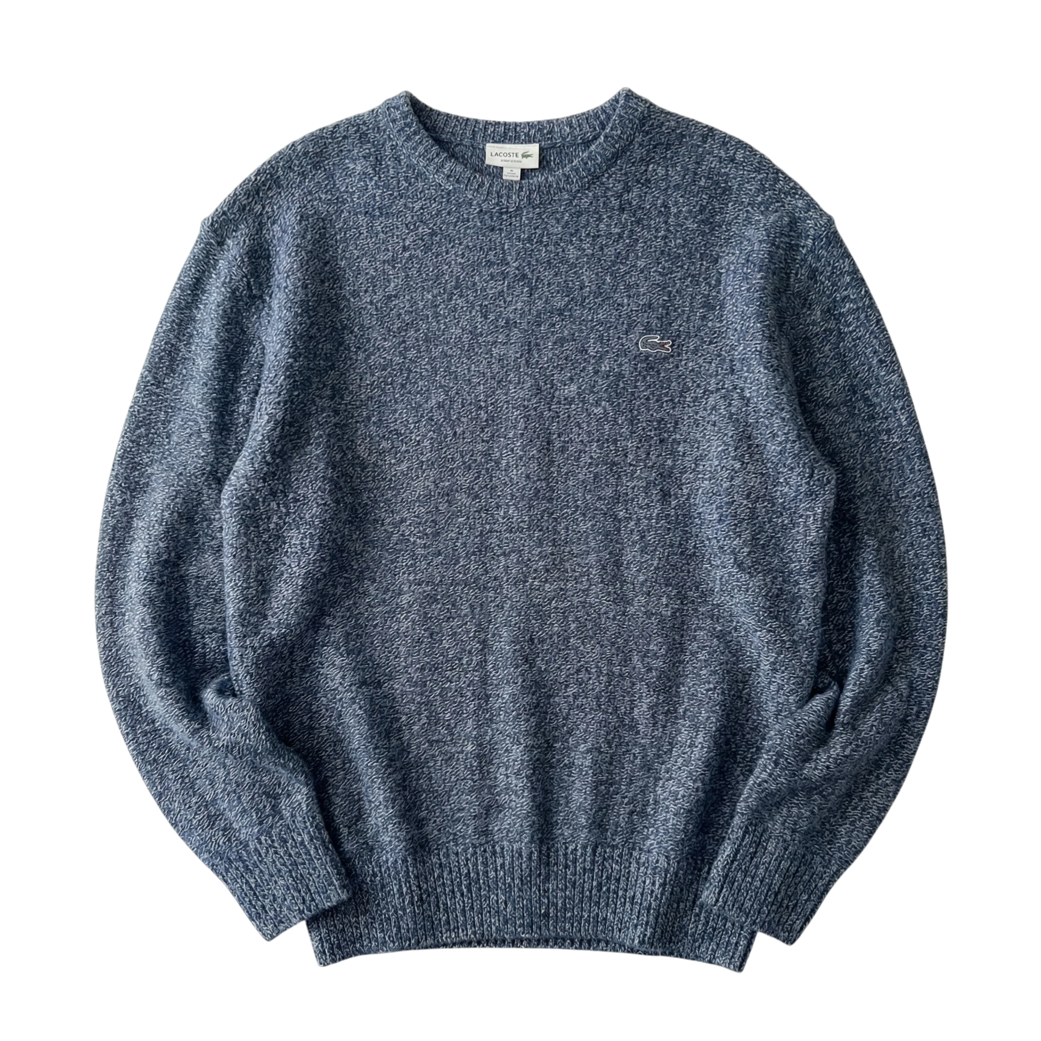 Lacoste Sweter Wełniany Lana Wool XXL Vintage Streetwear - widok ogólny przód vintage