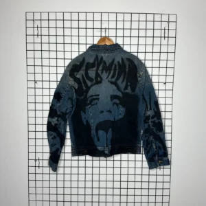 Lee Kurtka Jeansowa Custom Art XXL Vintage Streetwear - zdjęcie 3
