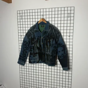 Lee Kurtka Jeansowa Custom Art XXL Vintage Streetwear - zdjęcie 4