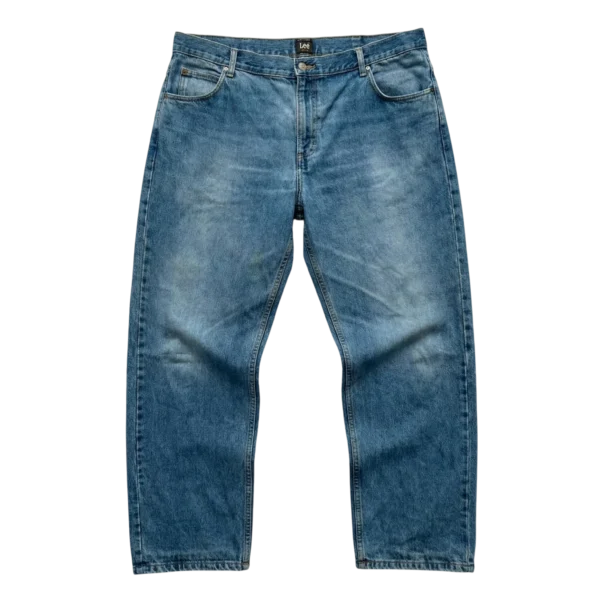 Lee Spodnie Jeansy Szerokie L Vintage Streetwear Retro - widok ogólny przód vintage