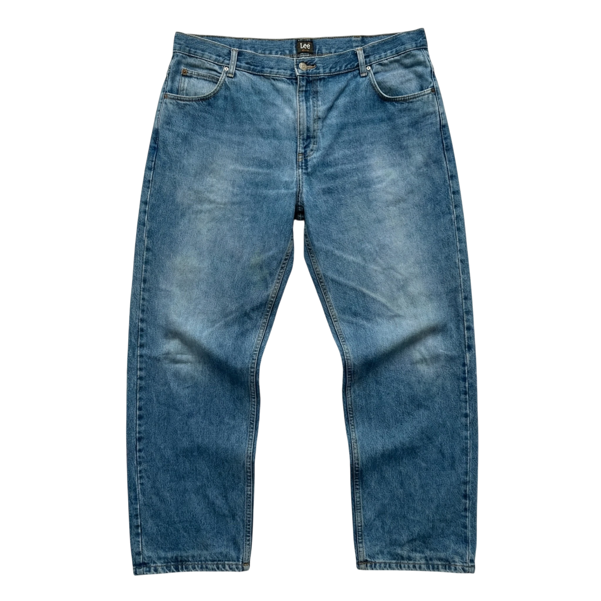 Lee Spodnie Jeansy Szerokie L Vintage Streetwear Retro - widok ogólny przód vintage