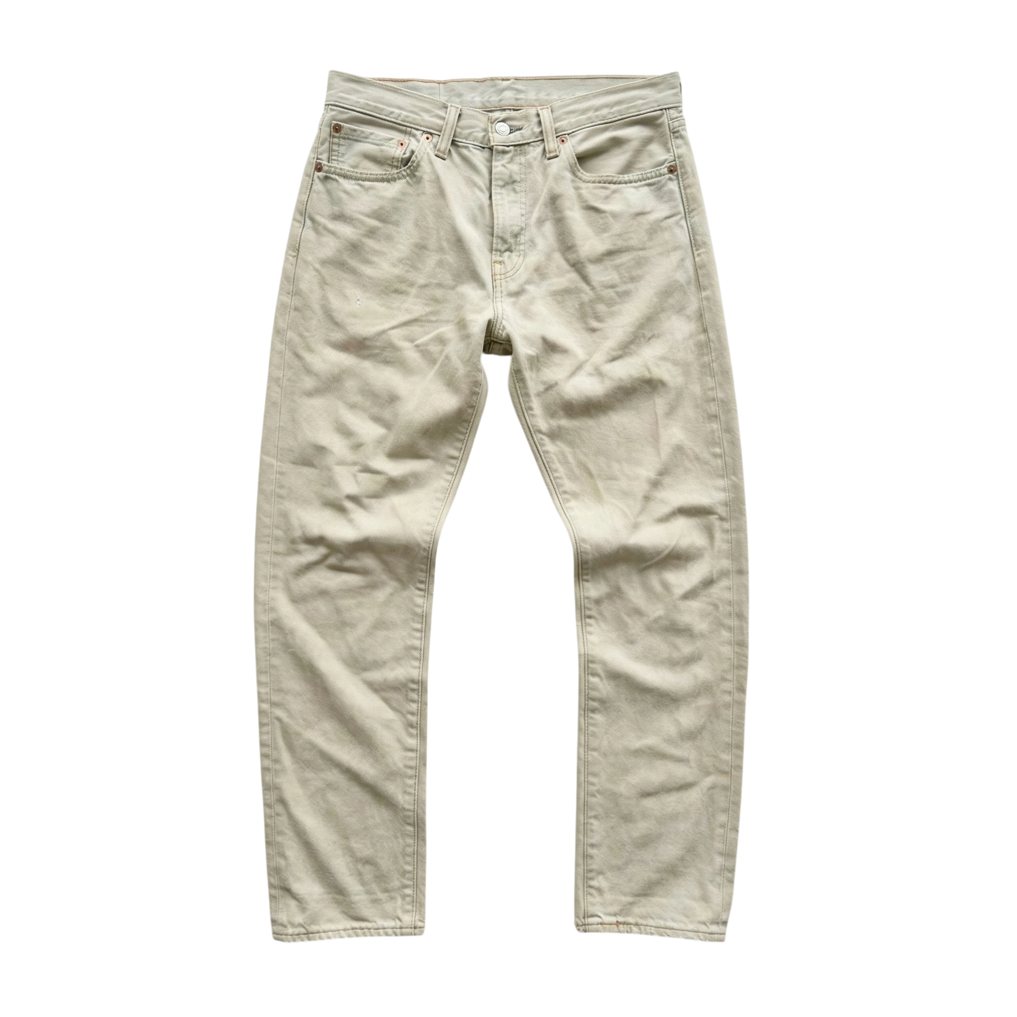 Levi's Spodnie Beżowe Retro XL Vintage Streetwear - widok ogólny przód vintage