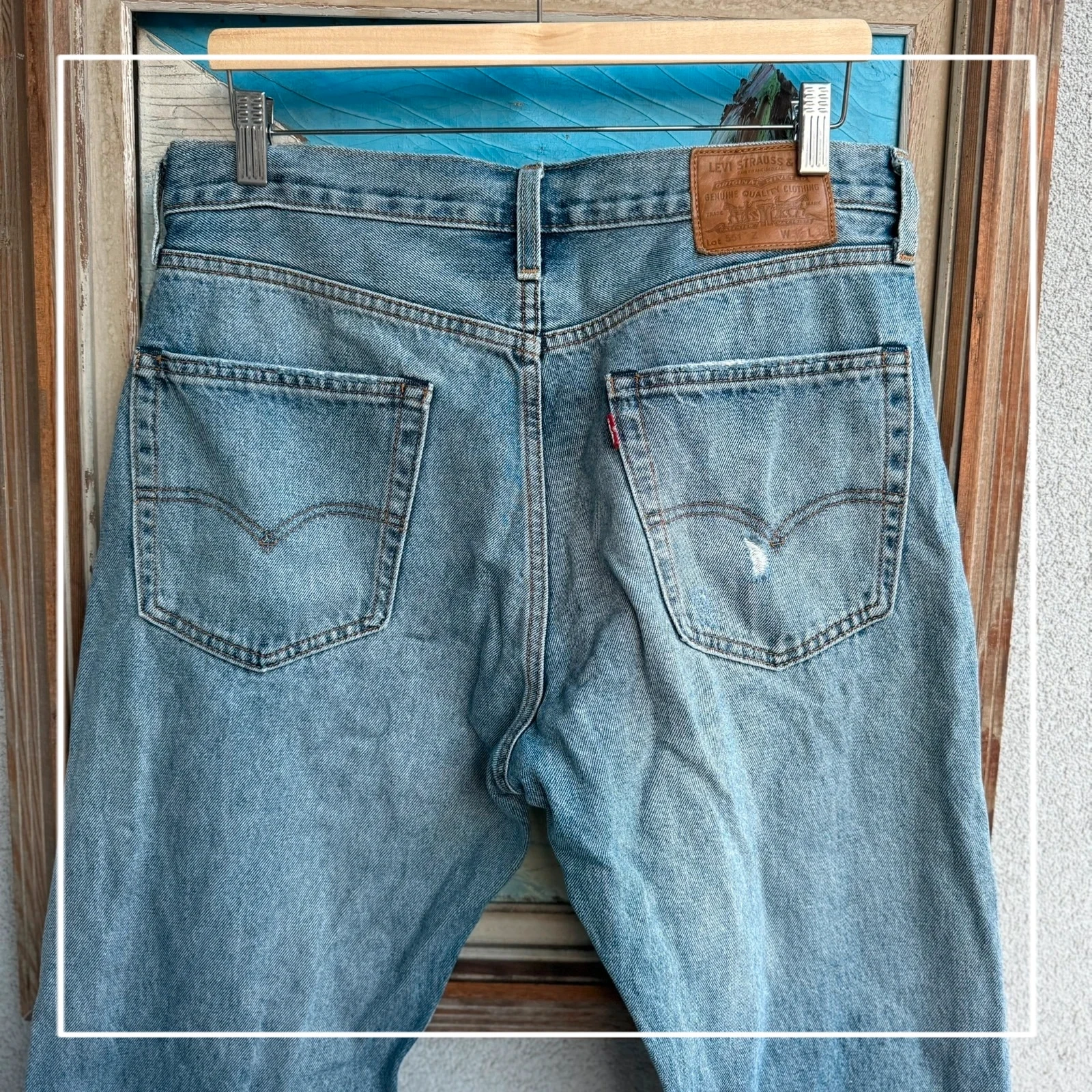Levi's Spodnie Jeansy Szerokie L Vintage Streetwear - widok ogólny przód vintage