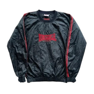 Lonsdale Bluza Czarna XXL Vintage Streetwear Retro - widok ogólny przód vintage