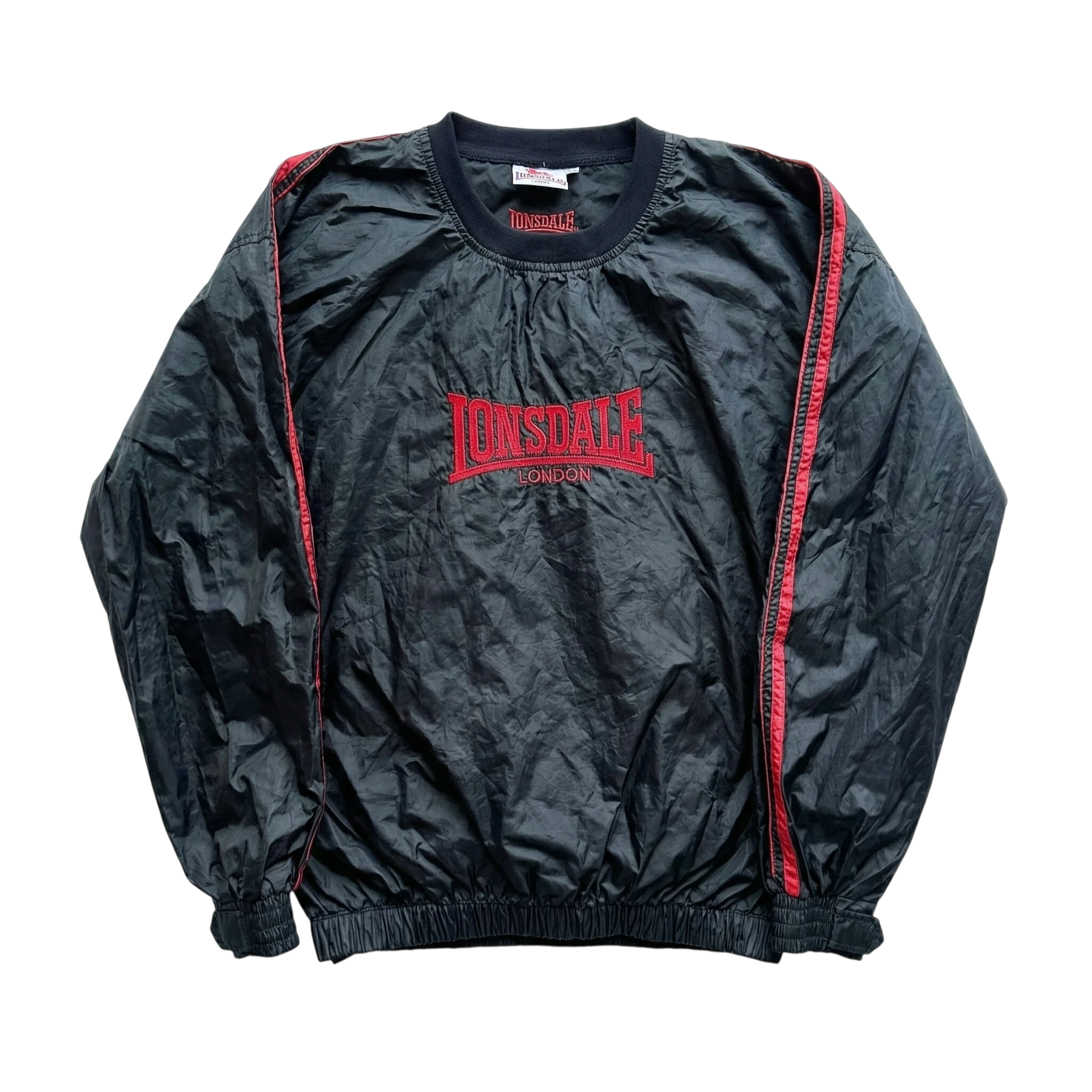 Lonsdale Bluza Czarna XXL Vintage Streetwear Retro - widok ogólny przód vintage