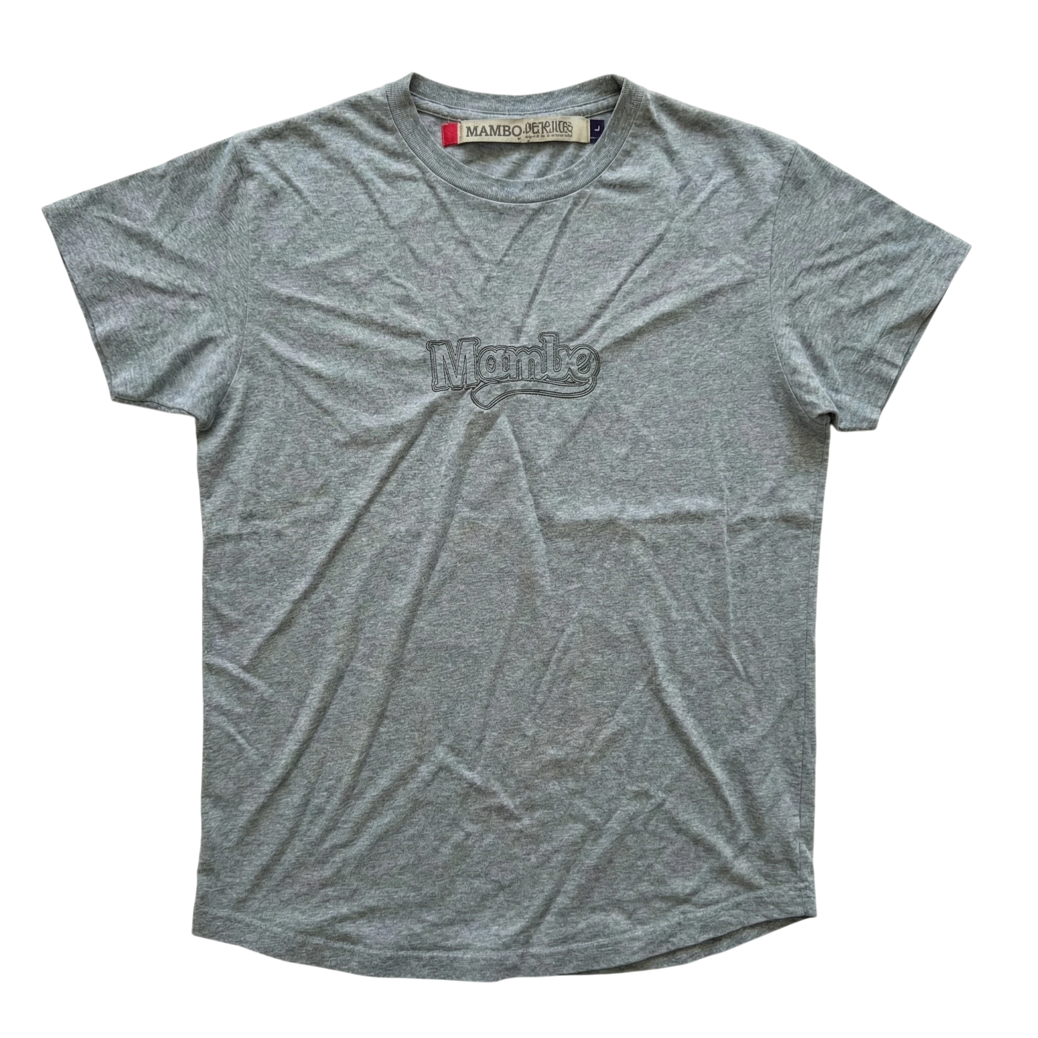 Mambo Koszulka Szara Retro L Vintage Streetwear - widok ogólny przód vintage