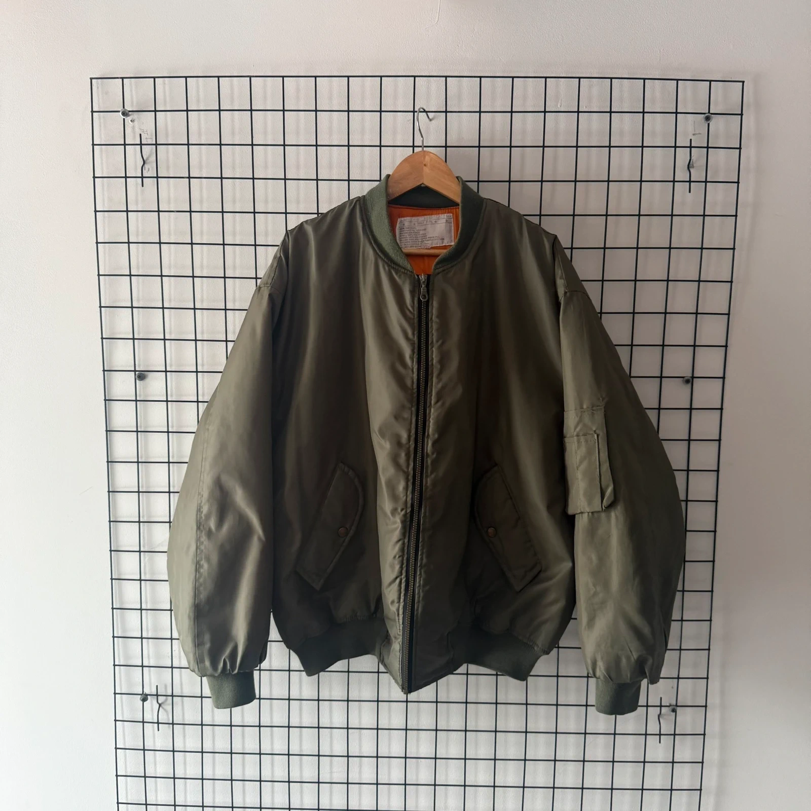 Marina Militare Kurtka Bomberka MA-1 XXL Vintage Streetwear - widok ogólny przód vintage