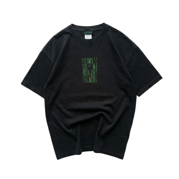 Matrix Koszulka Movie Tee Czarna XL Vintage Streetwear - widok ogólny przód vintage