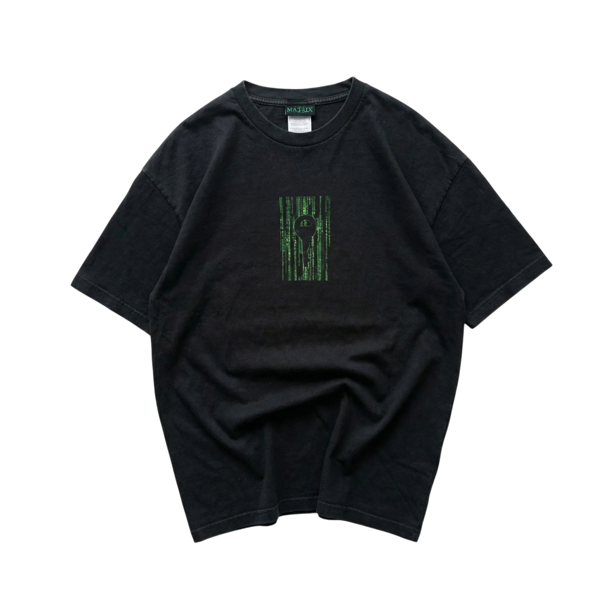 Matrix Koszulka Movie Tee Czarna XL Vintage Streetwear - widok ogólny przód vintage